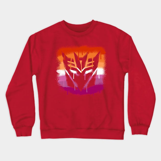 Lesbian Decepticon Crewneck Sweatshirt by candychameleon